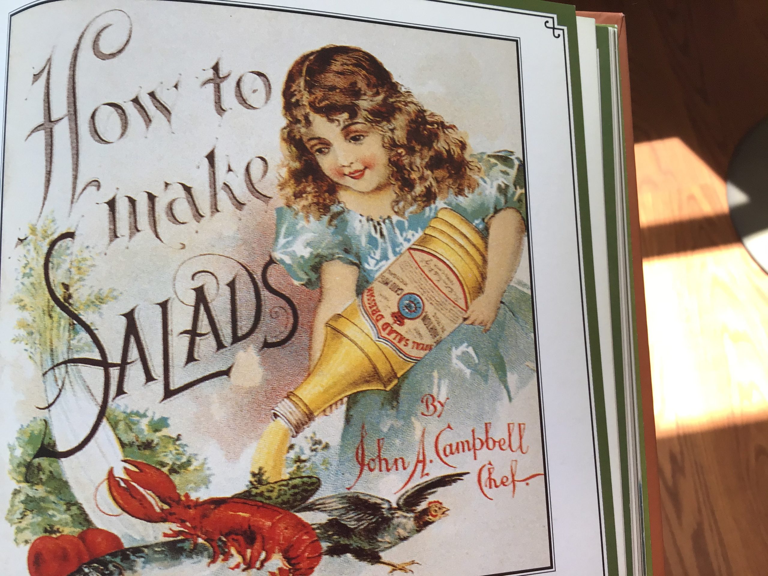 Victorian Salads Image Of Little Girl With Lettuce, Lobster And Dressing Smithsonian