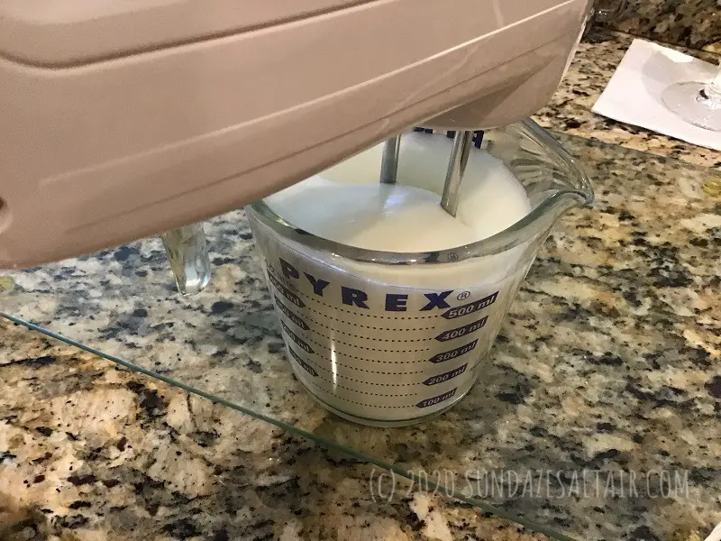 Whipped Egg Whites For Lemon Pudding Cake Custard Batter