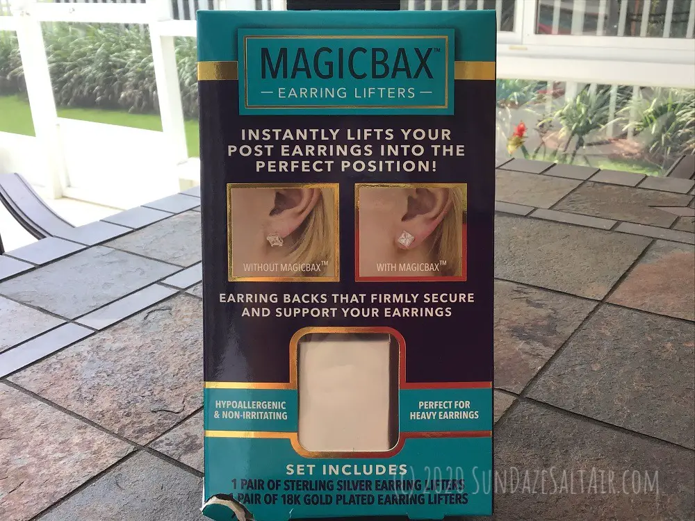 MagicBax earring lifter review prevent sagging earrings - MagicBax Earring Lifters Box To Firmly Secure Your Earrings