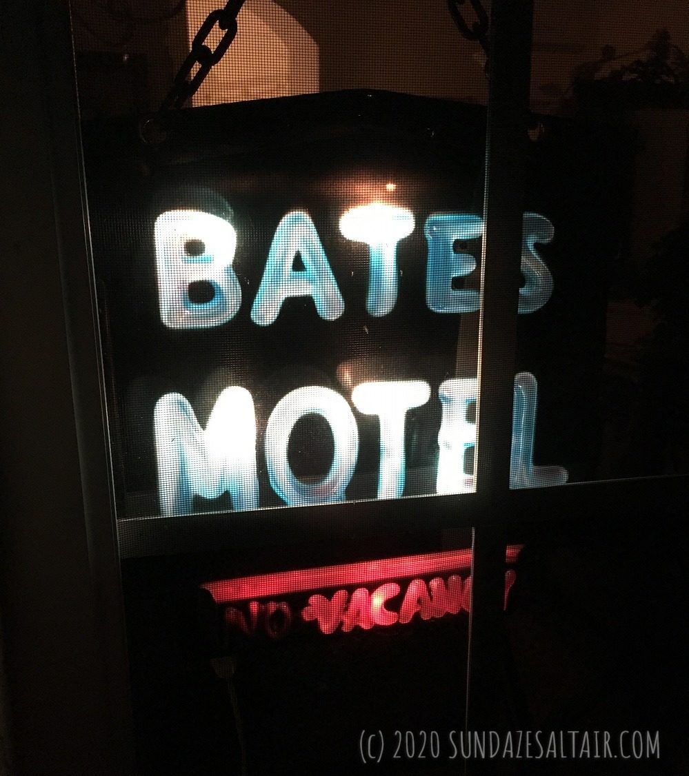 Bates Motel Hanging Window Sign