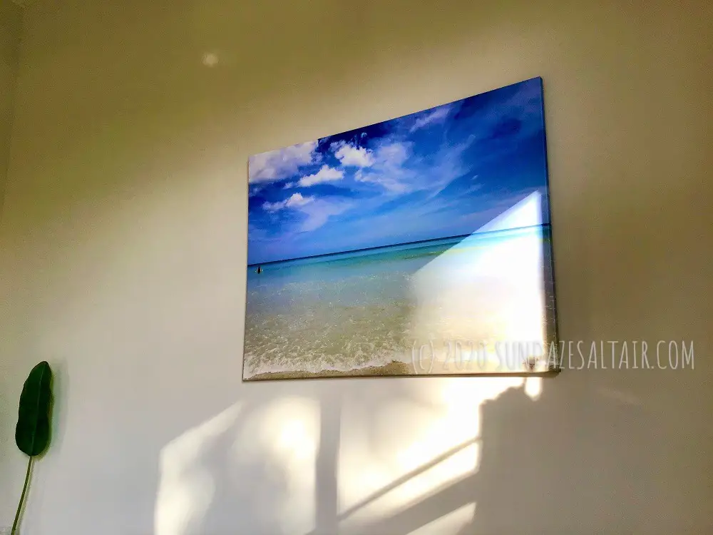 Canvas Of Floating On Calmest Ocean On Gorgeous Beach Day On Wall