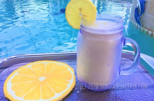 Frosted, Whipped Lemonade Like Chick-Fil-A But Better_ A Lemonade Creamsicle Made Naturally Sits By An Equally Refreshing Swimming Pool