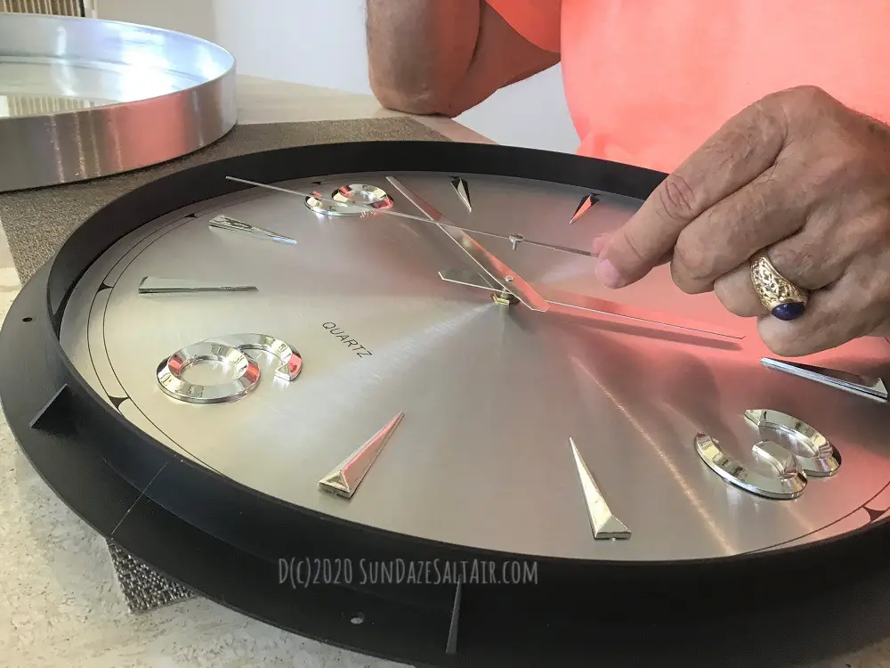 How To Fix A Clock For Under $10 - Easy DIY Hack To Fix A Clock By Replacing Its Mechanism_ Gently remove each hand one by one