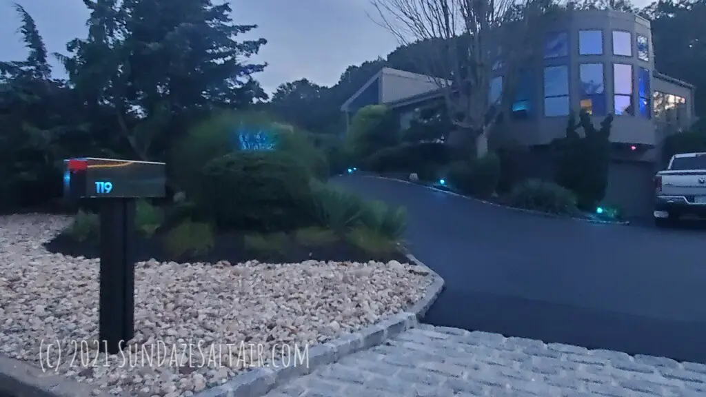 Add a soft aqua & royal blue to your landscape with a mix of interior & exterior color changing LED lights.