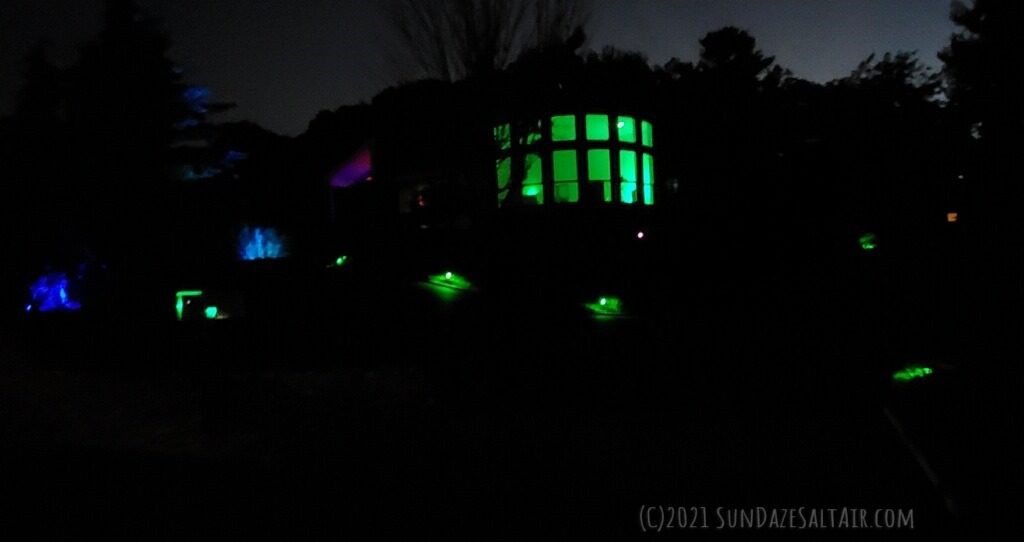 Give your home an otherworldly glow or celebrate St. Patrick's Day with color-changing LED & solar exterior & interior lights