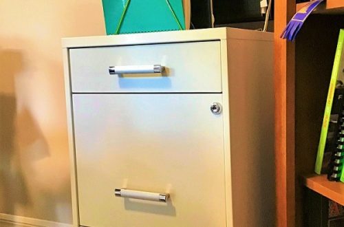 White Metal File Cabinet Illustrates Post On How Long Do I Have To Keep Old Bills? When To Throw Out Financial Documents, What To Keep & How Long